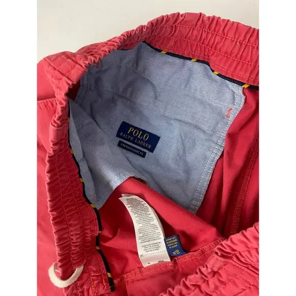 Men Polo Ralph Lauren Stretch Classic Fit 5" drawstring elastic chino shorts, XL - Picture 4 of 4